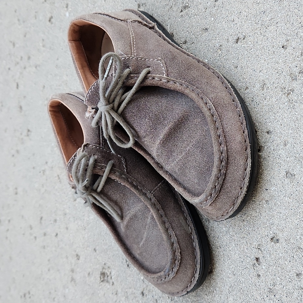 Birkenstock PASADENA Style Suede Leather Shoes - Gray Size 37